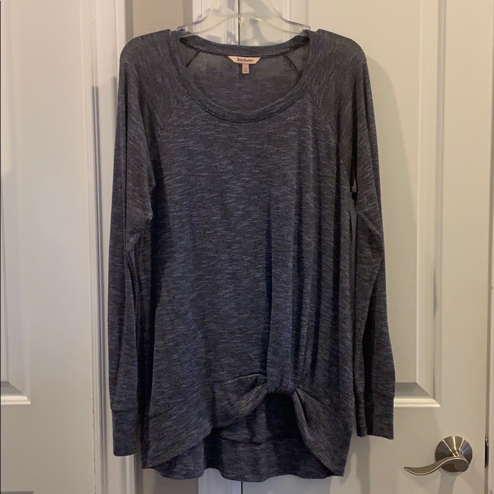 Juicy Couture tunic sweater with front gather